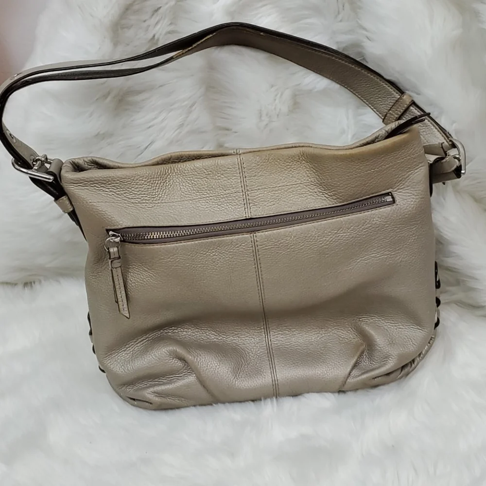 Coach metallic leather